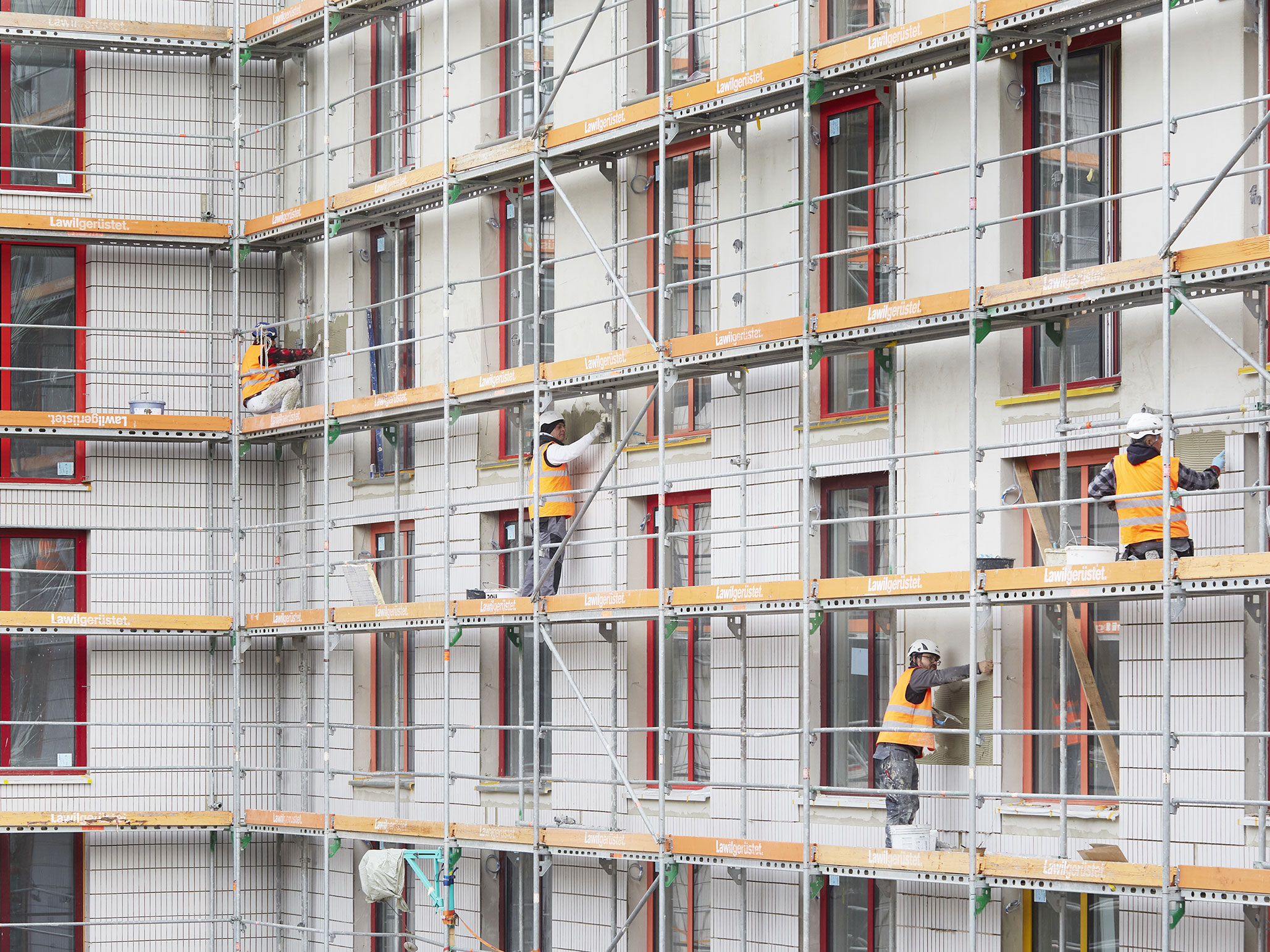 Rohbau Nidfeld Kriens Fassadenarbeiten