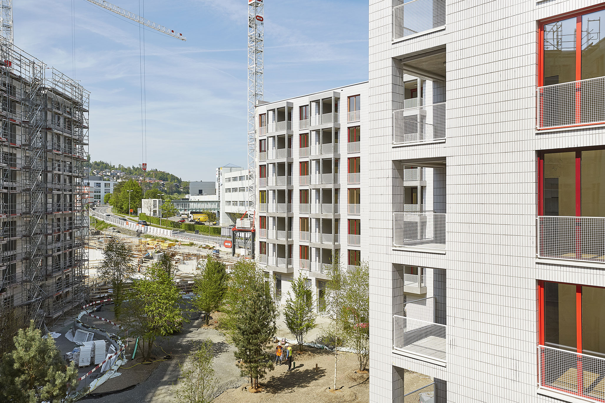 Ausbau Niedfeld Kriens Ausblick in den Innehof